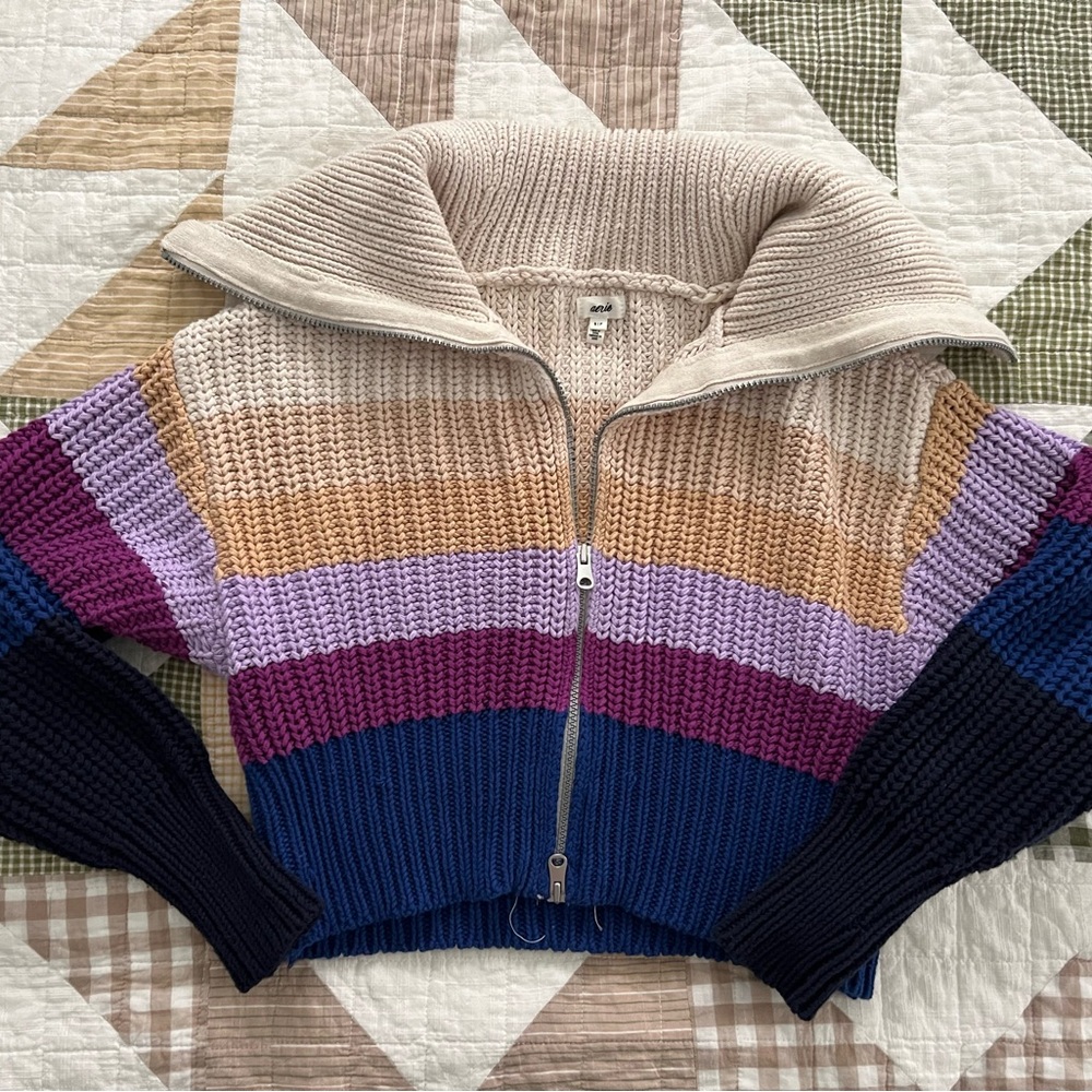Colorful Striped Women's Sweater